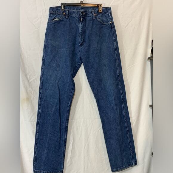 Wrangler cowboy cut jeans men’s 38x36 - Picture 3 of 6